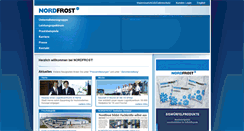 Desktop Screenshot of nordfrost.de