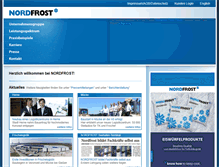 Tablet Screenshot of nordfrost.de